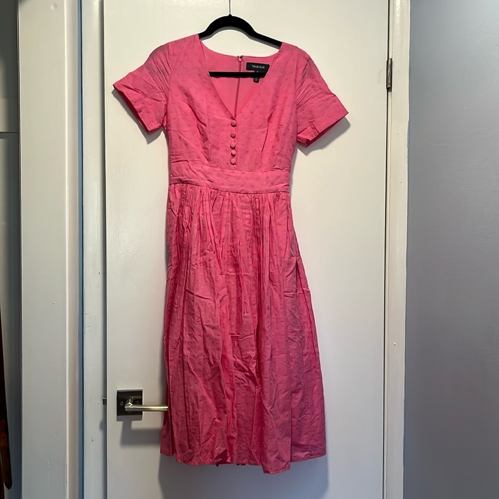 ModCloth size 0 classic fit and flare dress bubblegum pink